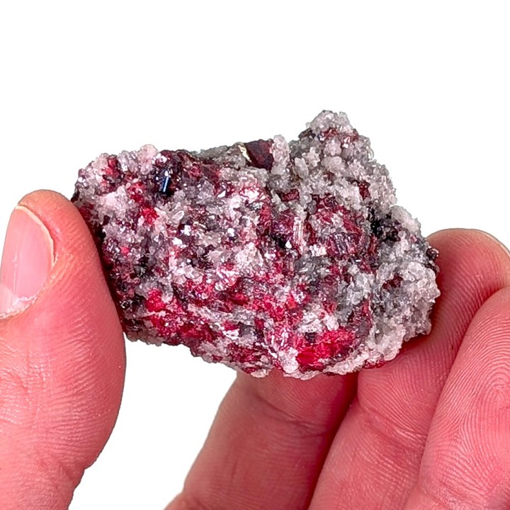 Cinabre, stibine, Nikitovka, Ukraine, 45 grammes