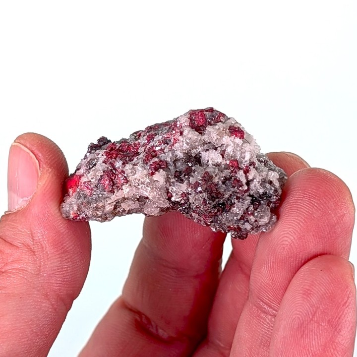 Cinabre, stibine, Nikitovka, Ukraine, 45 grammes