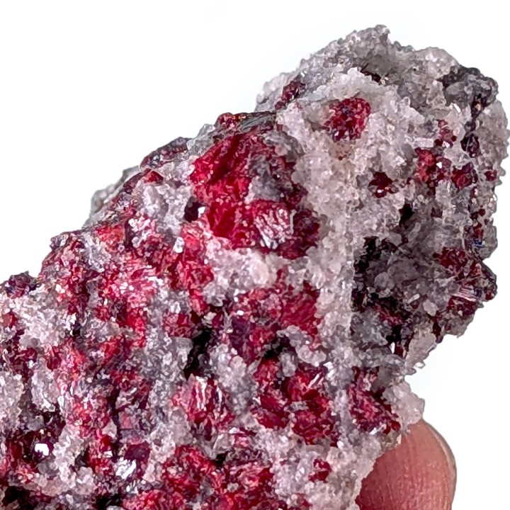 Cinabre, stibine, Nikitovka, Ukraine, 45 grammes