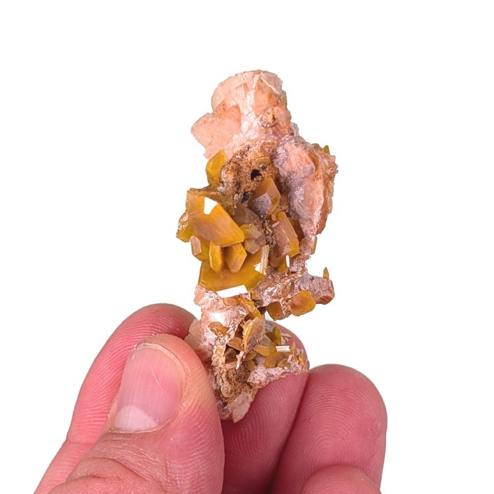 Wulfenite, dolomite, Touissit, Morocco, 20 grams
