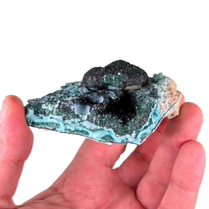 Malachite, chrysocolle, Lubumbashi, Congo, 181 grammes