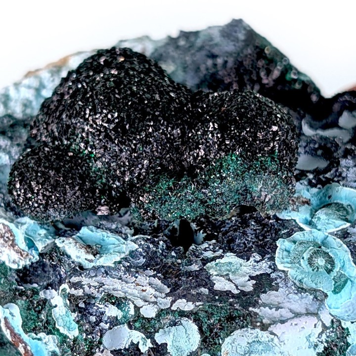 Malachite, chrysocolle, Lubumbashi, Congo, 181 grammes