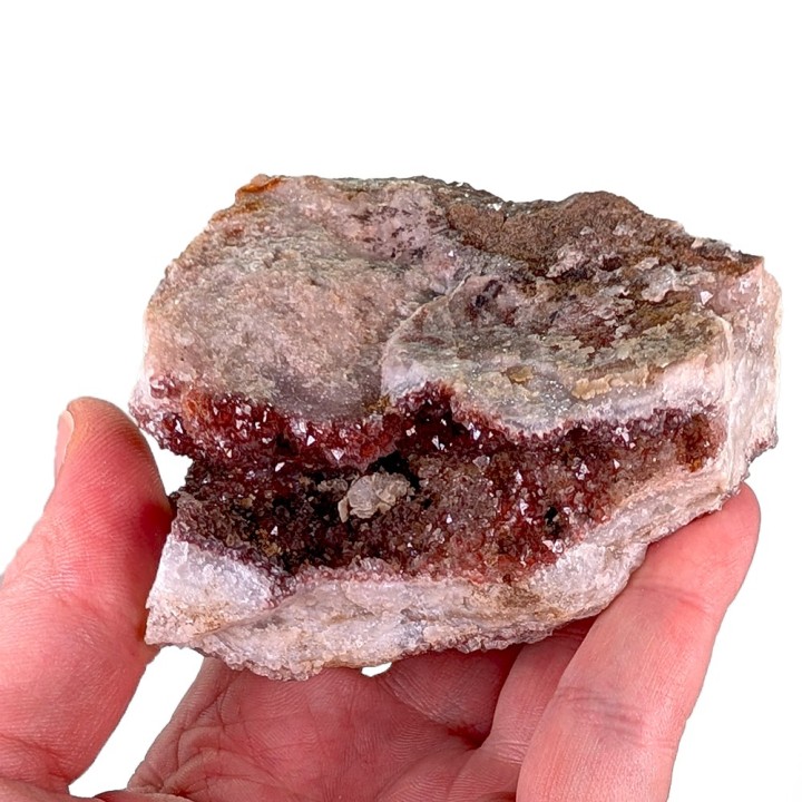 Quartz hématoïde, mine de L'Argentolle, France, 261 grammes