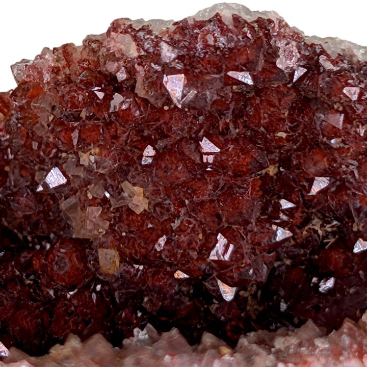 Quartz hématoïde, mine de L'Argentolle, France, 261 grammes