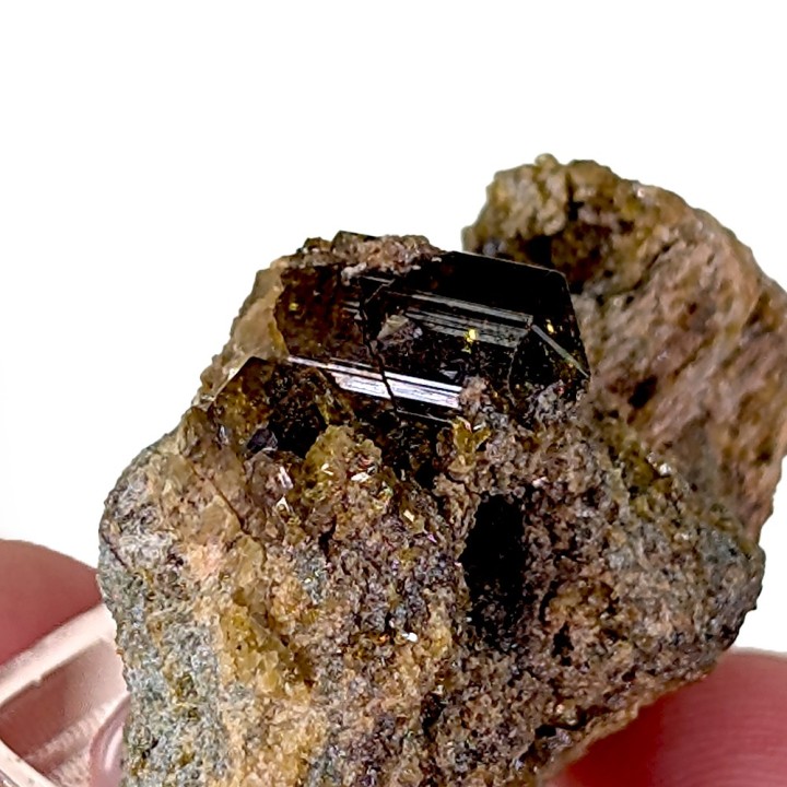 Vésuvianite, Bellecombe, Italie, 4,1 cm