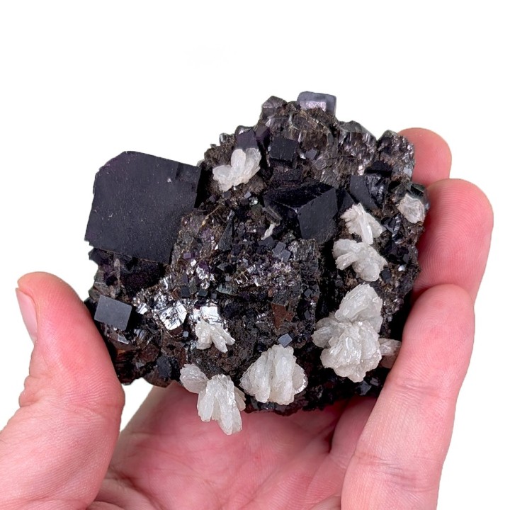Fluorite, galène, baryte, sphalérite, Elmwood, États-Unis, 287 grammes