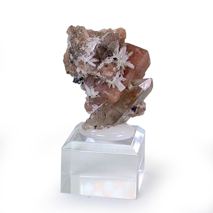 Rhodochrosite, bertrandite, Gisement Kara-Oba W, Kazakhstan, 3,1 cm