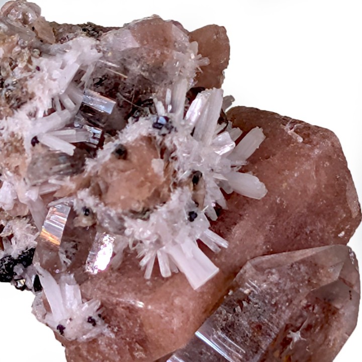 Rhodochrosite, bertrandite, Kara-Oba W Deposit, Kazakhstan, 3.1 cm