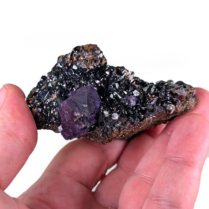 Sphalérite, fluorite, mine d'Elmwood, États-Unis, 200 grammes