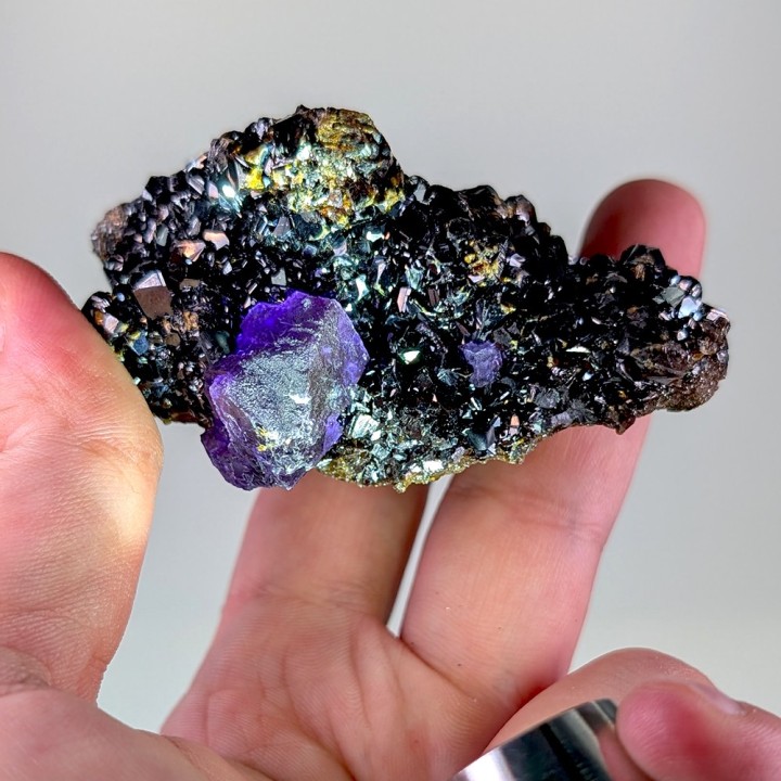 Sphalérite, fluorite, mine d'Elmwood, États-Unis, 200 grammes