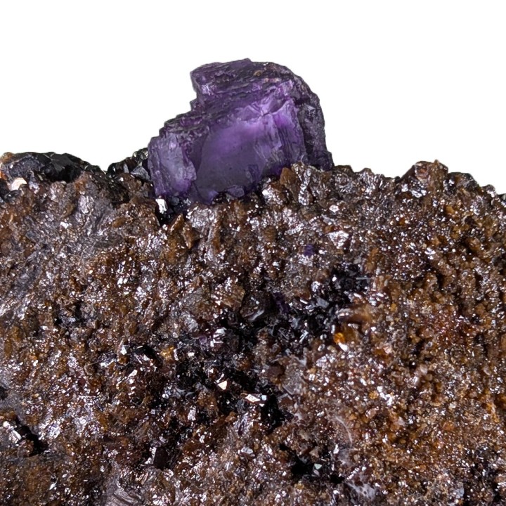 Sphalérite, fluorite, mine d'Elmwood, États-Unis, 200 grammes
