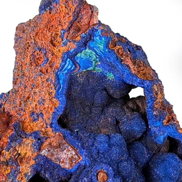 Azurite, Touissit-Bou Beker, Morocco, 62 grams