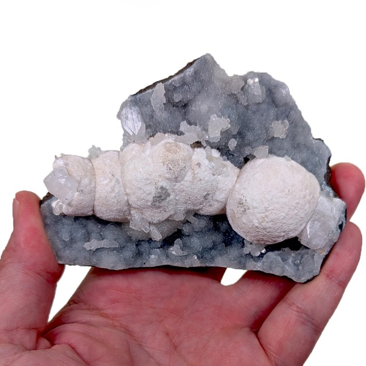 Okenite, Amyangabad, India, 216 grams