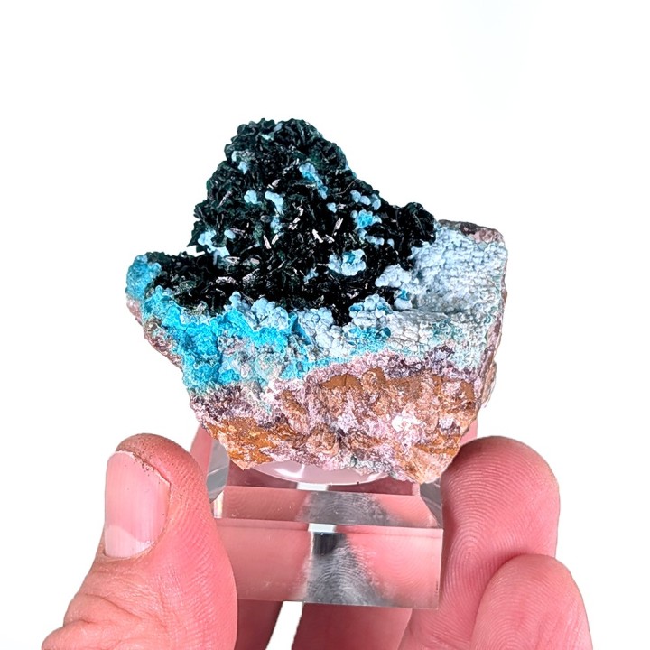 Libéthénite, chrysocolle, Mine de l'étoile du Congo, Congo, 59 grammes
