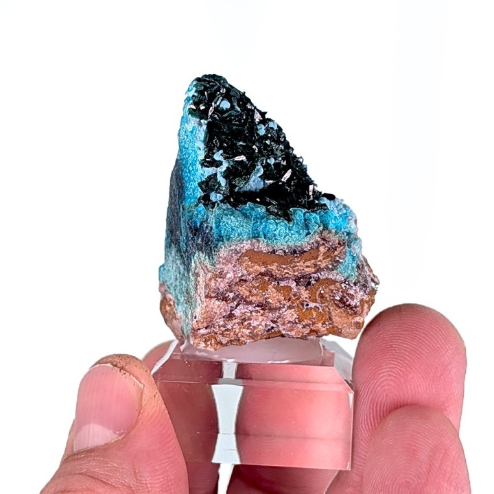 Libéthénite, chrysocolle, Mine de l'étoile du Congo, Congo, 59 grammes