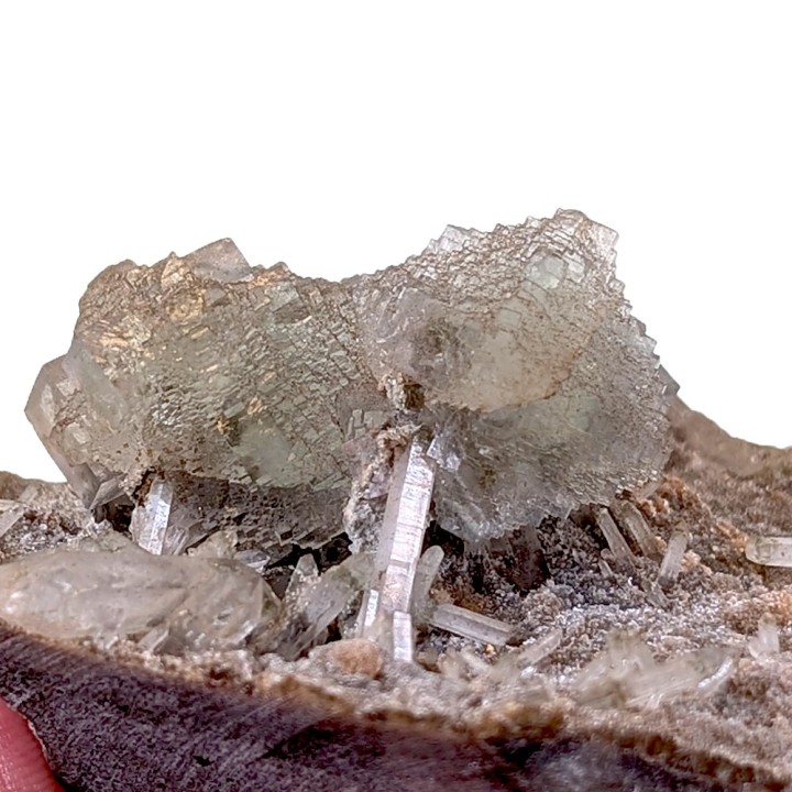 Fluorite, quartz, Hunan, Chine, 111 grammes