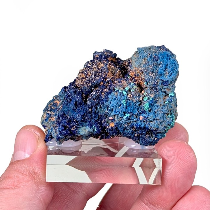 Azurite, cuprite, malachite, Mine de Chessy, France, 83 grammes