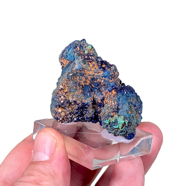 Azurite, cuprite, malachite, Chessy Mine, France, 83 grams