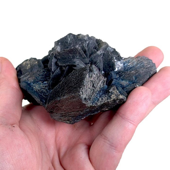 Berthiérite, calcite, Mine Herja, Roumanie, 305 grammes