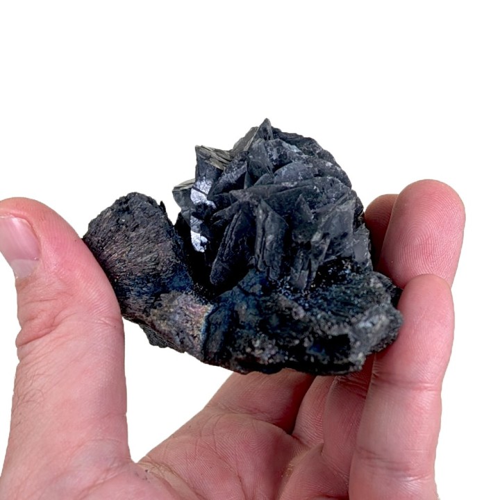 Berthiérite, calcite, Mine Herja, Roumanie, 305 grammes