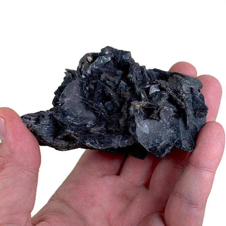 Berthierite, calcite, Herja Mine, Romania, 305 grams