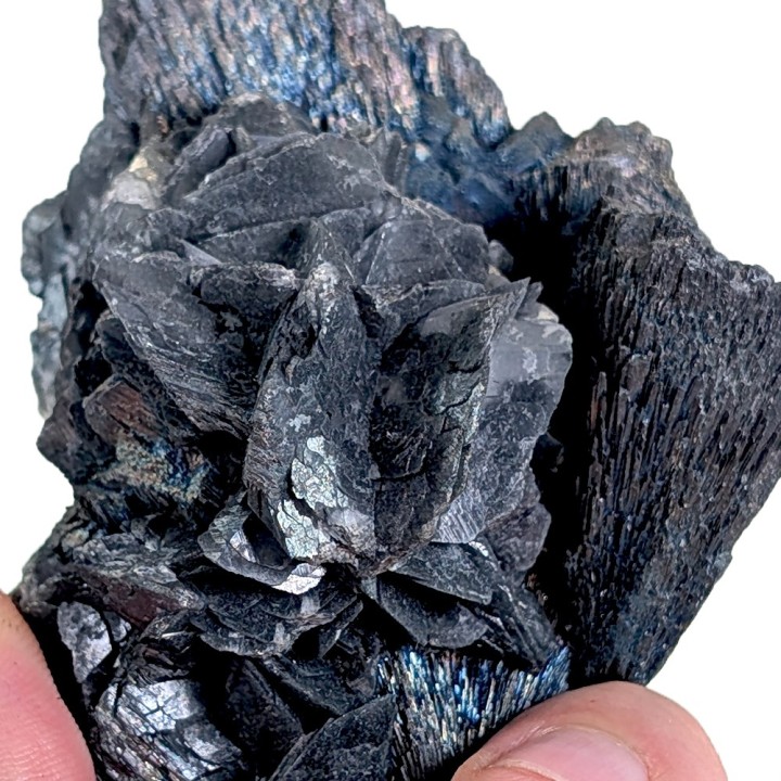 Berthiérite, calcite, Mine Herja, Roumanie, 305 grammes