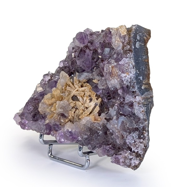 Améthyste, baryte, Minas Gerais, Brésil, 210 grammes