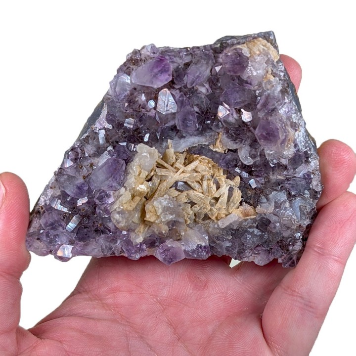 Amethyst, barite, Minas Gerais, Brazil, 210 grams