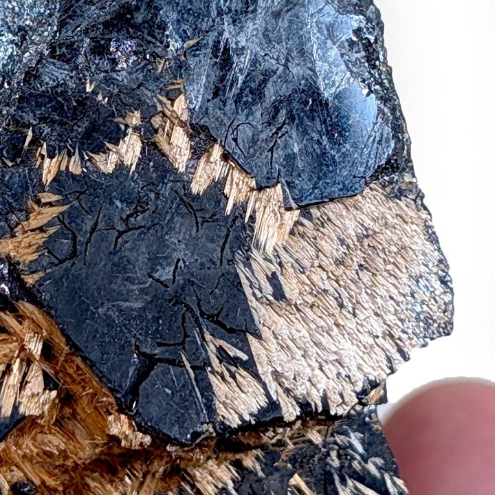 Rutile, hematite, Nove Horizonte, Brazil, 164 grams