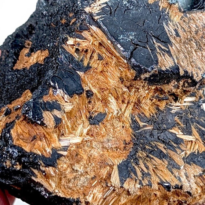 Rutile, hematite, Nove Horizonte, Brazil, 164 grams