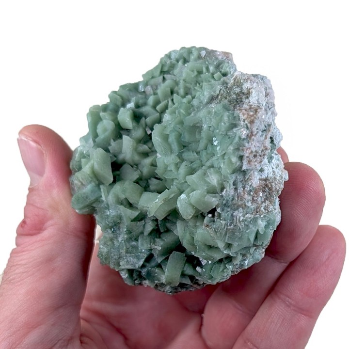 Heulandite verte, carrière de Sakur, Inde, 95 grammes