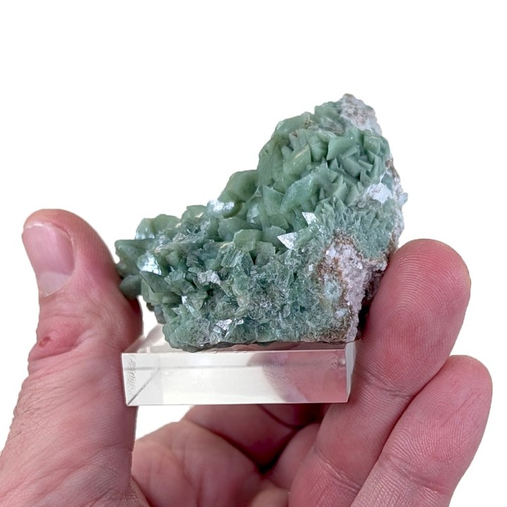Green Heulandite, Sakur quarry, India, 95 grams