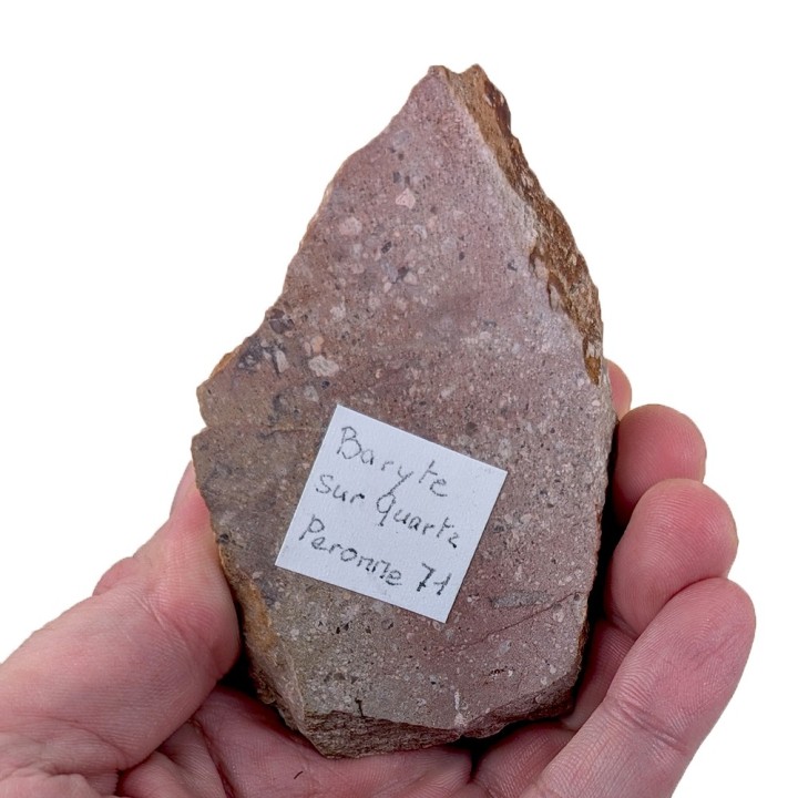 Baryte, quartz, Péronne, France, 222 grammes