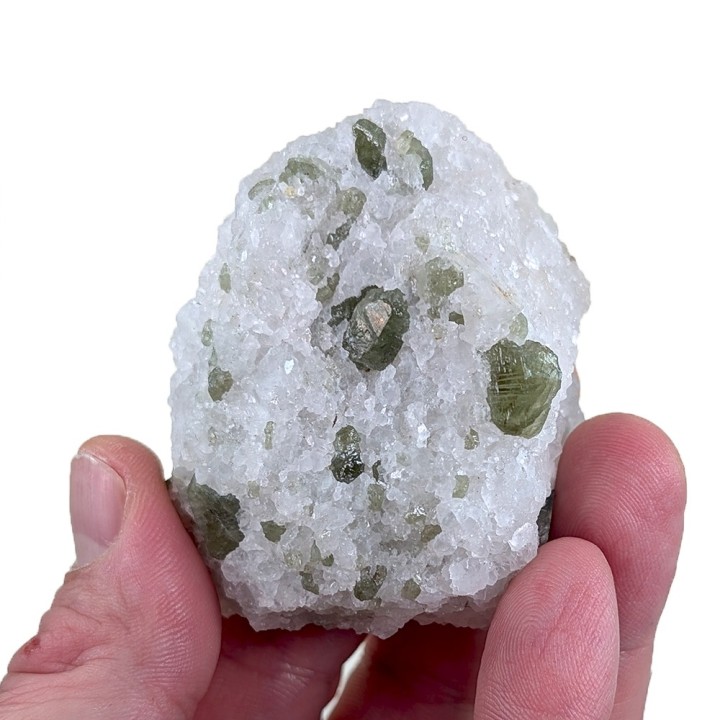 Diopside, quartz, Badakhshan, Afghanistan, 134 grams