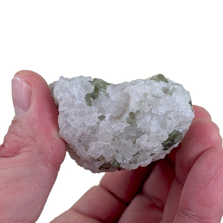 Diopside, quartz, Badakhshan, Afghanistan, 134 grammes