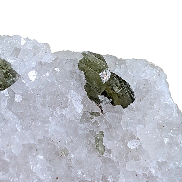 Diopside, quartz, Badakhshan, Afghanistan, 134 grams