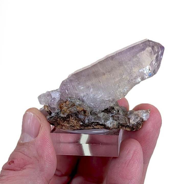 Améthyste, gypse, Cerro de la Concordia, Mexique, 46 grammes