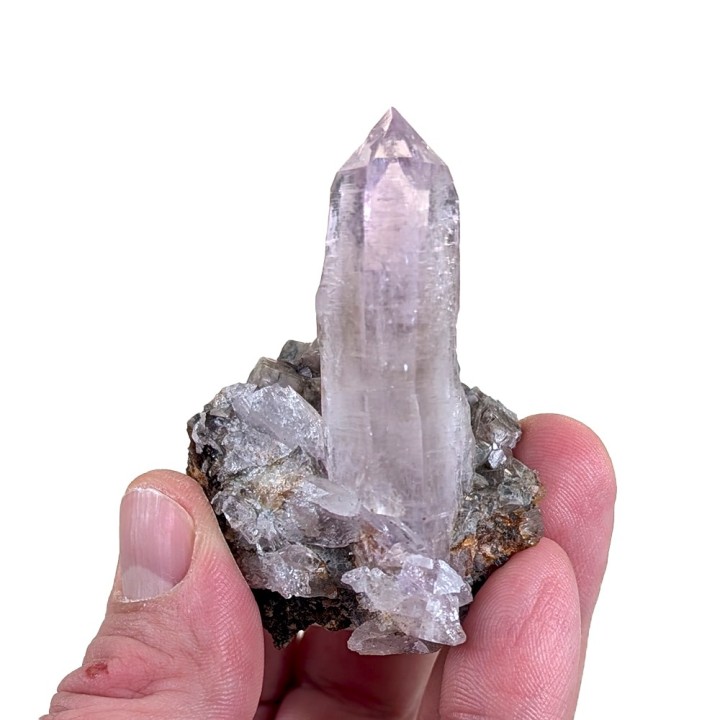 Améthyste, gypse, Cerro de la Concordia, Mexique, 46 grammes