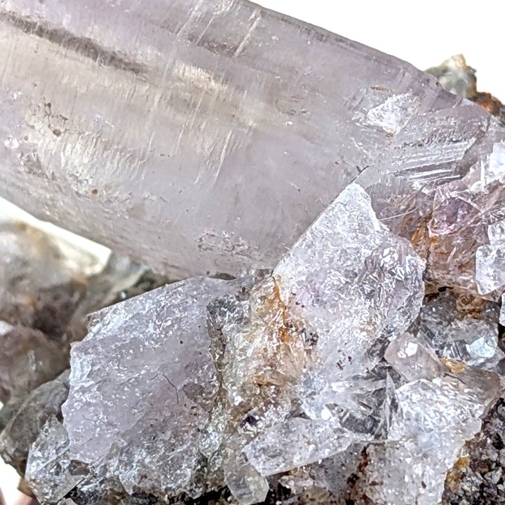 Améthyste, gypse, Cerro de la Concordia, Mexique, 46 grammes