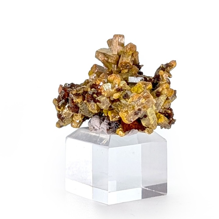 Pyromorphite, baryte, Les Farges, France, 36 grammes