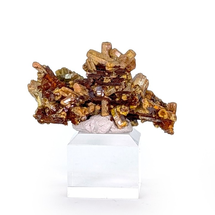 Pyromorphite, baryte, Les Farges, France, 36 grams