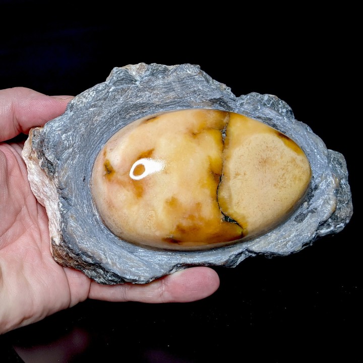 Gypse poli, Mâlain, France, 572 g