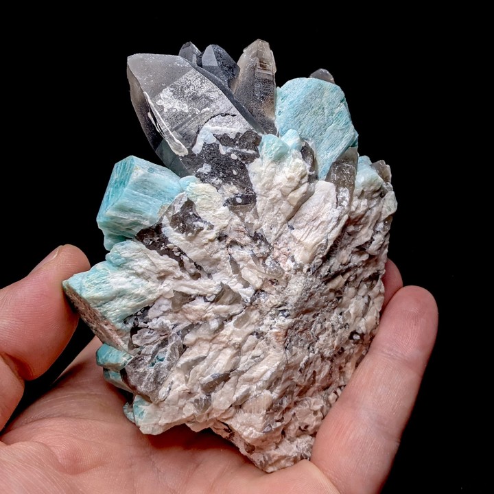 Amazonite, quartz, Colorado, Etats-Unis, 403 g