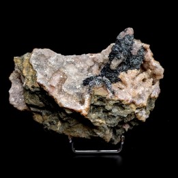 Quartz, manganite, Imini, Morocco, 207 g