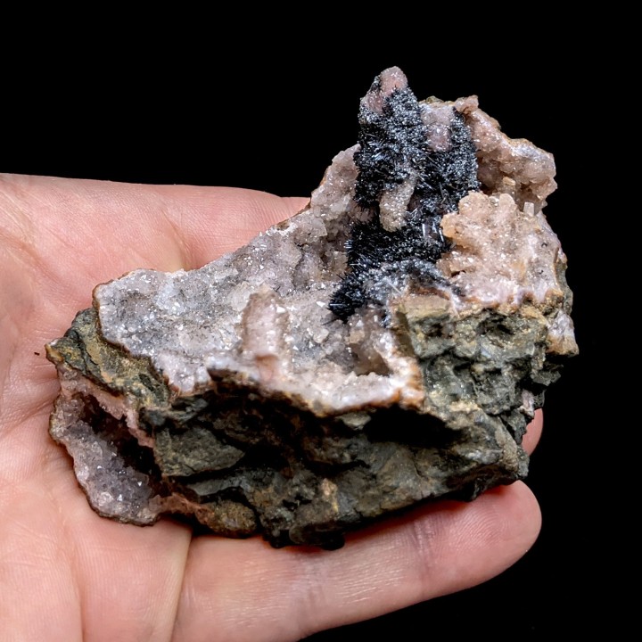 Quartz, manganite, Imini, Maroc, 207 g