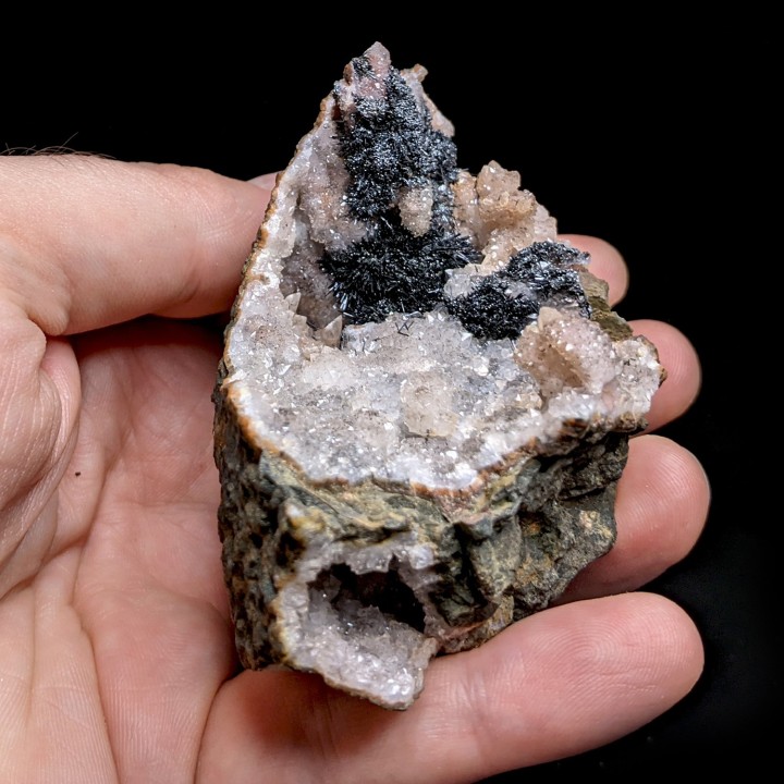 Quartz, manganite, Imini, Maroc, 207 g